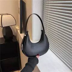 Bolsa de ombro Hobo de couro PU feminina, bolsa de embreagem pequena bolsa de ax