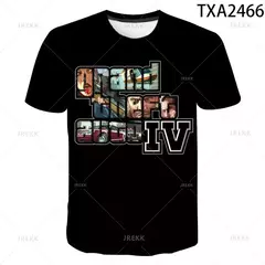 Homens e mulheres 3D Grand Theft Auto Game Gta 45 impresso t-shirt de mangas curtas para crianças, meninos e meninas moda tops, tees para crianças, novo - loja online