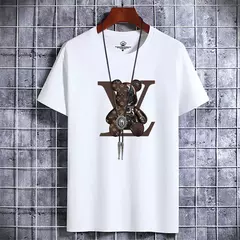 Camiseta retrô casual masculina, manga curta, algodão vintage, tops respiráveis na moda, designer de luxo, alta qualidade, verão, Y2K - loja online