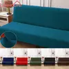 Tampa do sofá-cama impermeável para sala de estar, sofá dobrável sem braços, Stretch Couch Covers, Thick Poltrona Protector