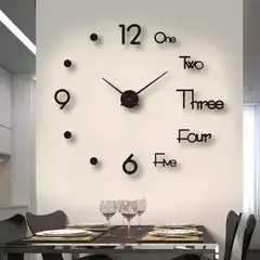 Grande Espelho Acrílico Adesivos Relógio De Parede, 3D DIY Relógios De Quartzo, Design Moderno, Relógios De Moda, Sala De Estar, Home Decor, Horloge, 2023