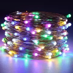 Bateria Powered LED Fairy Lights, Copper Wire String Lights para quarto, jardim, festa, casamento, decoração de Natal, 1 m, 2 m, 3 m, 5 m, 10 m, 20m - loja online