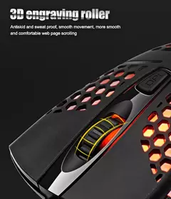 Cabo com fio jogos 7 respiração led luz traseira do mouse óptico usb computador escavado para fora ratos computador portátil desktop 4d pc uso doméstico escritório - comprar online