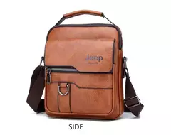 JEEP BULUO-Sacos Mensageiro Crossbody de Couro para Homens, Bolsa Casual Business, Brand Shoulder Bag, Nova Qualidade - comprar online