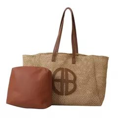 Bolsa de ombro de grande capacidade para mulheres, bolsa casual, personalizada, tecida, nova moda, verão, 2024 - comprar online