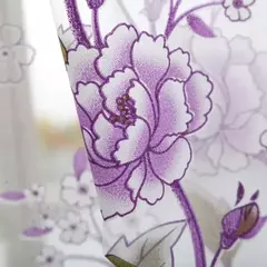 Imagem do Peony Tule Cortinas para Porta e Janela da Cozinha, Jacquard Sheer Voile, Cortinas de Fios, Sala e Quarto, 100x200cm, Y, 1PC