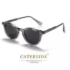 Caterside-Round óculos polarizados para homens e mulheres, alta qualidade, Punk, ao ar livre, condução, óculos de pesca, propionic, UV400, homens - comprar online