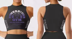 Camisa de barriga sem mangas para mulheres, blusa curta, colete fino, sutiã elástico de ginástica, ioga feminina e corrida, moda feminina escura, esporte, 2024