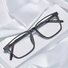 Ultralight tr90 frame óculos de leitura liga titânio anti luz azul negócio óculos dos homens confortáveis farsighted - Wolf Magazine