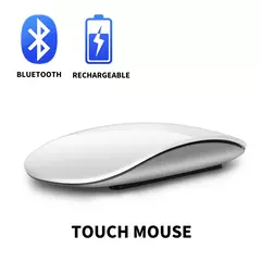 Mouse silencioso recarregável sem fio, Multi Arc Touch Mice, Ultra-fino Magic Mouse para laptop, iPad, Mac, PC, Macbook, Bluetooth 4.0