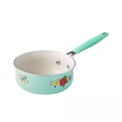 Clássico Ceramic Breezy Blossom Conjunto de Panelas, panela antiaderente, panelas de comida, 12 pcs na internet