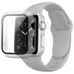 Imagem do Caixa de vidro e pulseira para Apple Watch, Apple Watch Band, Protetores de Tela, iWatch Series 8, 7, 6, SE, 5, 4, 42mm, 44mm, 41mm, 40 milímetros, 38 milímetros, 45 milímetros, 49 milímetros