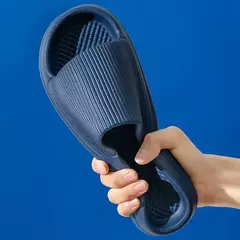 Chinelos macios leves EVA sola para casa para homens e mulheres, chinelo antiderrapante para banheiro, chinelo interno casual, sandália de praia, flip-flops de moda - comprar online