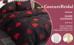 Kuup Amor Impresso Matte Duvet Cover, Conjunto De Cama Colorido, Capa De Colcha, Tecido Amigável Da Pele, Queen Size, Alta Qualidade na internet