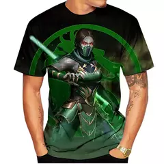 Mortal Kombat 11 T-shirts impressas em 3D para homens e mulheres, roupas de rua grandes, Harajuku Tees, tops, roupas infantis, jogos de luta - comprar online