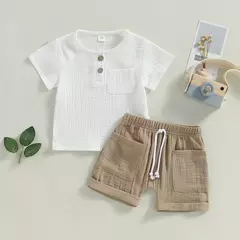 Imagem do Ma & baby-camiseta e shorts de manga curta para crianças de 0 a 3 anos, roupas de verão para bebê