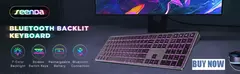 Combo de teclado e mouse sem fio, retroiluminado RGB, letras iluminadas recarregáveis, tamanho completo ergonômico, modo de suspensão, 2,4 GHz - comprar online