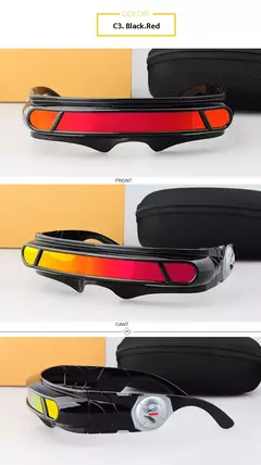 X-men Cyclops Cosplay óculos polarizados para homens mulheres Memory Material Shield Designer Sunglasses na internet