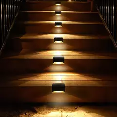 Impermeável LED Solar Stair Light, Jardim ao ar livre Passagem Pátio Terraço Guardrail Step Light, Luz Paisagem, 1 Pc, 4 Pcs, 10 Pcs, 20Pcs - Wolf Magazine