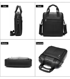 Westal Couro Genuíno Crossbody Messenger Bag, Sacos de Ombro dos homens, 13.3 "Laptop Pasta, Homem Bolsas, 8577 - loja online