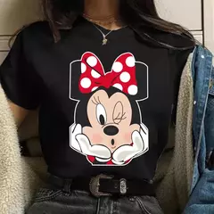 Moda mickey minnie mouse disney camiseta roupas femininas verão manga curta topos casuais camiseta kawaii - Wolf Magazine