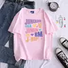 T-shirt estampada Bts para homens e mulheres, Jungkook, Jimin, V, J-Hope, manga curta, moda casual, qualidade superior