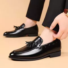 Mocassins planos confortáveis e casuais masculinos, sapato borla na moda, sapato de bote deslizante, primavera, outono, clásico, 2022 - Wolf Magazine