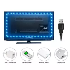 USB Estética LED Strip Lights, Decoração de Natal, Quarto, Armários, Cozinha, TV Ambient Ring Light, Neon Wall Lamps, 5m