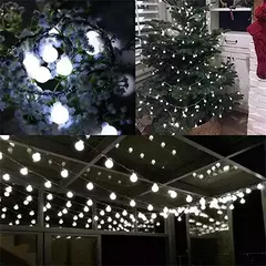 Ball-like guirlanda de luz led, 10m, 6m, 3m, 1.5m, bateria, lâmpada ao ar livre, decoração para jardim, casamento, Natal na internet