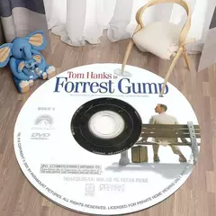 Filme cd tapete dvd criativo tapete redondo círculo tapete de banho presente lembrança decoração para casa tapetes para cozinha quarto sala estar na internet