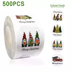 Feliz Natal Adesivos para Presentes DIY, Xmas Party Seal Labels, Pacote de cozimento, Envelope Papelaria Decoração, 500pcs na internet