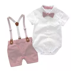 Roupa de aniversário de algodão para recém-nascidos, macacão formal, macacão infantil, roupas para 3, 6, 9, 12, 18, 24 meses, verão - comprar online