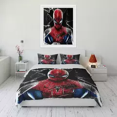 Conjunto de cama impresso Marvel Spider-Man para crianças e adultos, colcha macia, fronha, cama confortável, Twin, cama king, luxo - loja online