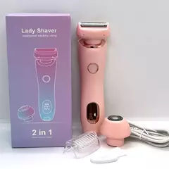 Lâminas elétricas para mulheres, biquíni aparador, rosto barbeadores, depilação, axilas e pernas, senhoras Body Trimmer, IPX7 impermeável, 2 em 1