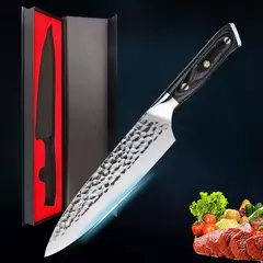 Profissional japonês Chef faca com caixa de presente, mão forjada, aço, peixe, frutas, açougueiro, cutelo de carne, faca de cozinha, 8";;VERDADEIRO;;"Knife with Gift Box na internet