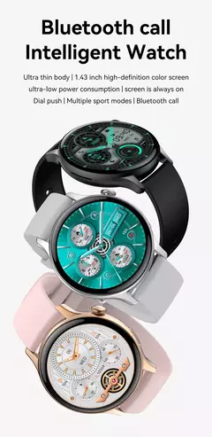 Smartwatch True AMOLED para mulheres, tela feminina, sempre mostrar a hora, 466x466 HD, rastreador de saúde, chamadas de voz, smartwatch para Xiaomi, 2024 - Wolf Magazine