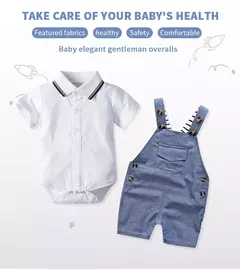 Roupa de aniversário de algodão para recém-nascidos, macacão formal, macacão infantil, roupas para 3, 6, 9, 12, 18, 24 meses, verão - comprar online