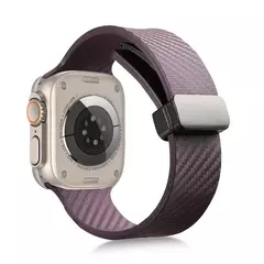 Pulseira de fibra de carbono para Apple Watch, Ultra 2 bandas, pulseira magnética de silicone, 49mm, 44mm, 45mm, 41mm, 40mm, iWatch Series 9, 8, 7, 6, SE, 5, 4 - Wolf Magazine