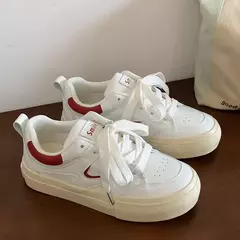 Imagem do Sapatos esportivos de plataforma vulcanizada casual para mulheres, tênis feminino, moda luxuosa, ao ar livre, senhoras, D117, 2024