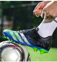 Sapatos de futebol Artificial Grass Tf para homens e mulheres, Long Spikes, Sapatos de treinamento para adolescentes, estudantes, calçado de futebol - Wolf Magazine