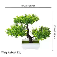 Plantas de plástico artificiais bonsai pequeno vaso de árvore planta falsa vaso de flores arranjo de jardim ornamentos quarto decoração de mesa de casa