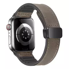 Pulseira magnética para iWatch Series 9, pulseira de couro e silicone para Apple Watch Band, Ultra 2, 49mm, 44mm, 45mm, 41mm, 40mm, 38mm, 42mm, 8, 7, SE, 6 - Wolf Magazine