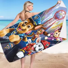 Anime Paw Patrol Toalha De Praia Cartoon Chase Toalhas De Verão Banheiro Toalha De Banho Natação Toalhas De Natal Viagem Toalha De Praia Secagem Rápida - loja online