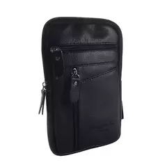 Bolsa de cintura de couro masculina, cinto para celular para pequenas empresas, esporte ao ar livre, um ombro, andar, vestindo - comprar online