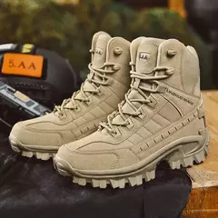 Botas de Combate Deserto Masculino, Botas Táticas Antiderrapantes, Tornozelo de Caminhada, Sapatos de Caça, Segurança do Trabalho, Exterior - loja online