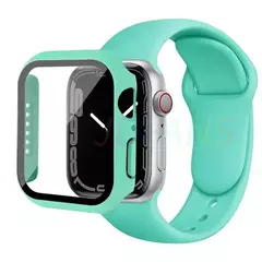 Caixa de vidro e pulseira para Apple Watch, Apple Watch Band, Protetores de Tela, iWatch Series 8, 7, 6, SE, 5, 4, 42mm, 44mm, 41mm, 40 milímetros, 38 milímetros, 45 milímetros, 49 milímetros na internet