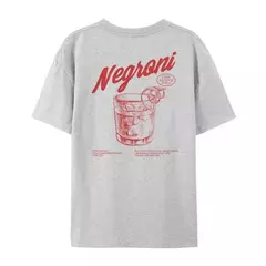 Imagem do Negroni-Camiseta feminina com estampa traseira, camisetas gráficas unissex, camiseta para beber coquetel, estilo retrô, streetwear Harajuku, roupas vintage