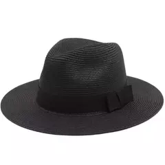 Chapéu Panamá de palha natural de aba larga para homens e mulheres, proteção UV, Fedora, chapéu de sol, verão de praia, atacado, tamanho grande, 56-58, 59-60cm, novo na internet