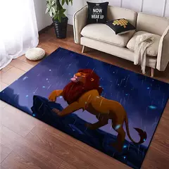 Simba o rei leão simba tapete para crianças, tapete para sala de estar, quarto, sofá, banheiro, 15 tamanhos