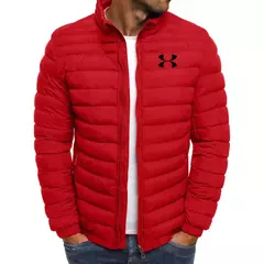 Jaqueta de algodão simples e multifuncional masculina, gola em pé, casual, elegante, marca solta, nova, inverno - comprar online